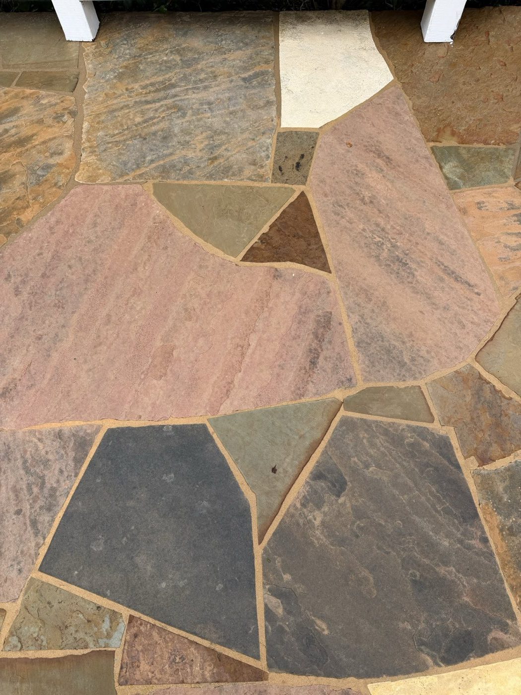 Flagstone Patio after cleaning by Valley Wash Pros