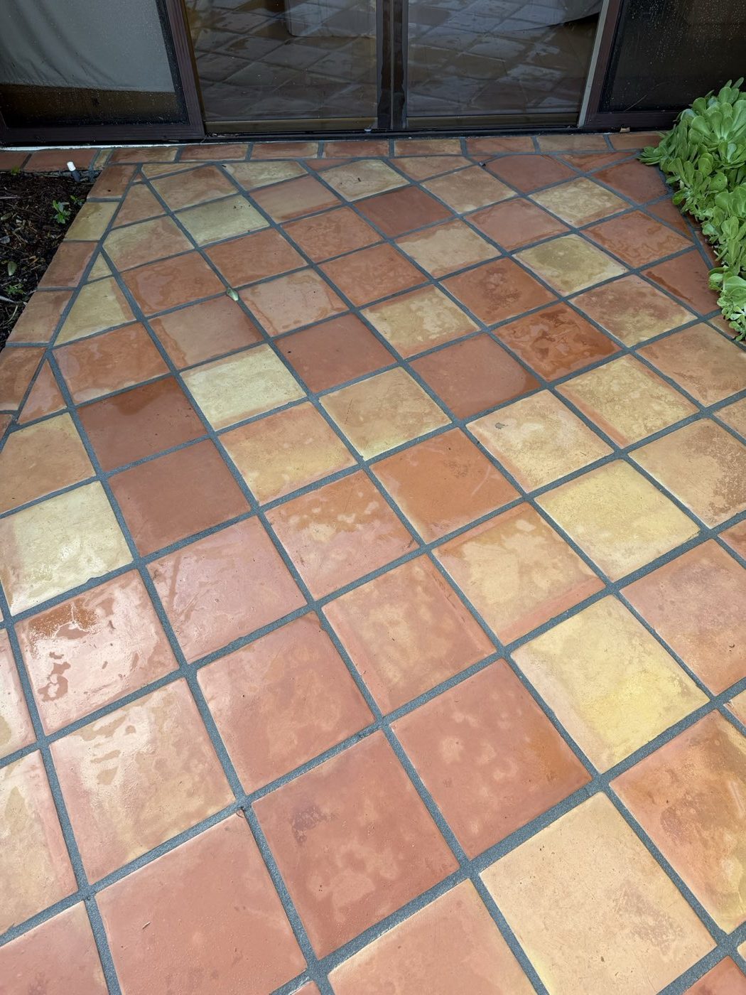 Tile after washing