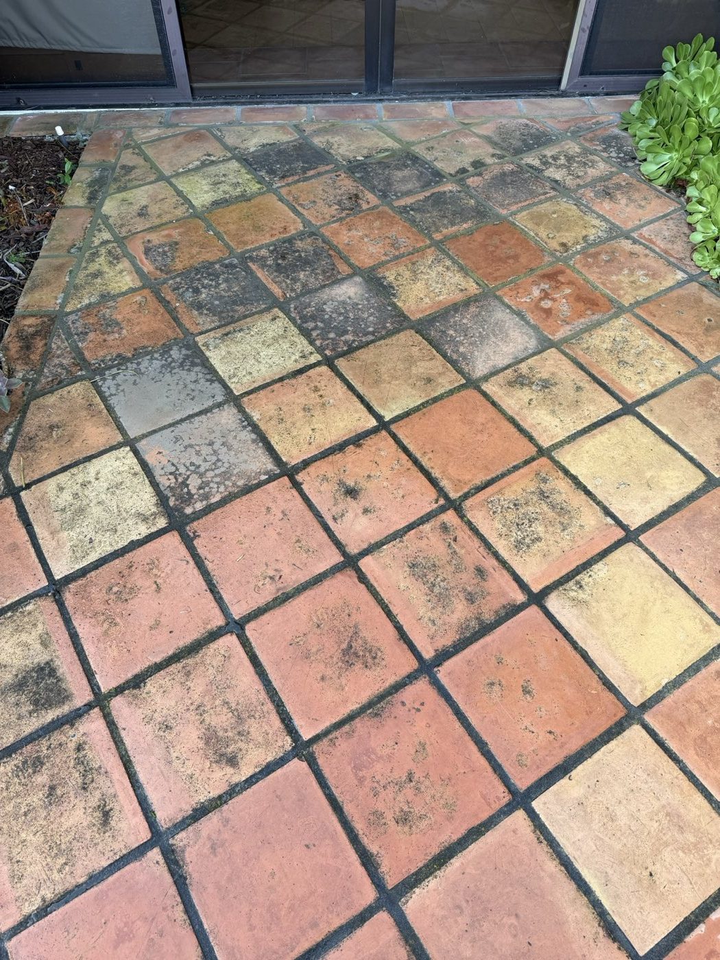 Tile before washing