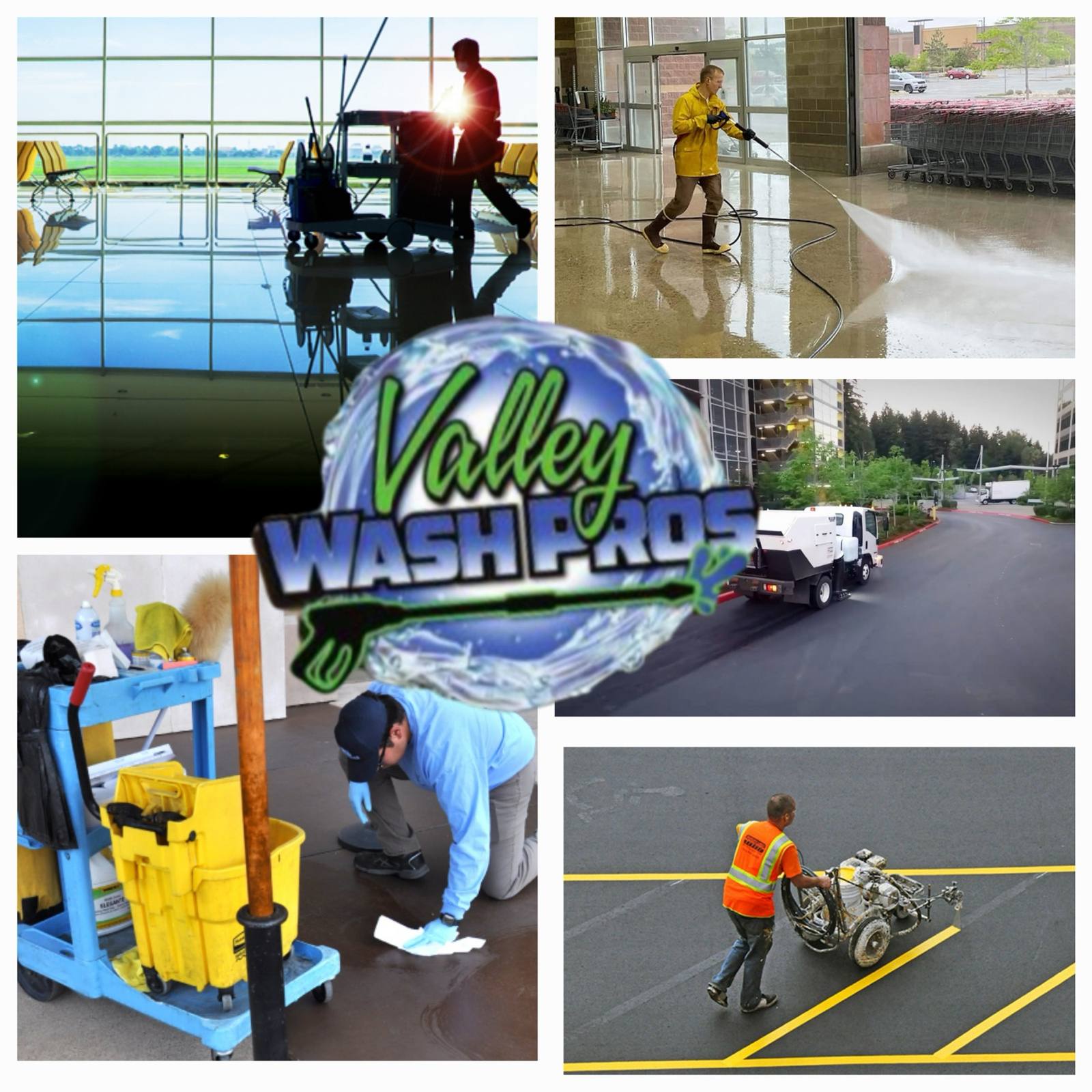 Recurring commercial facility maintenance services by Valley Wash Pros