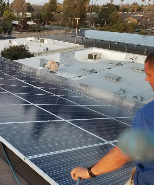 solar cleaning Fresno CA